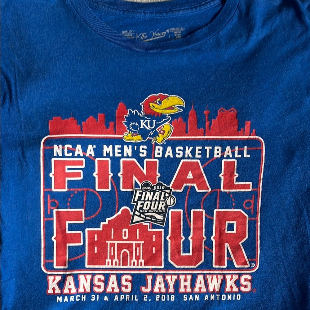 Blue Kansas Jayhawks NCAA Men's Basketball T-Shirt